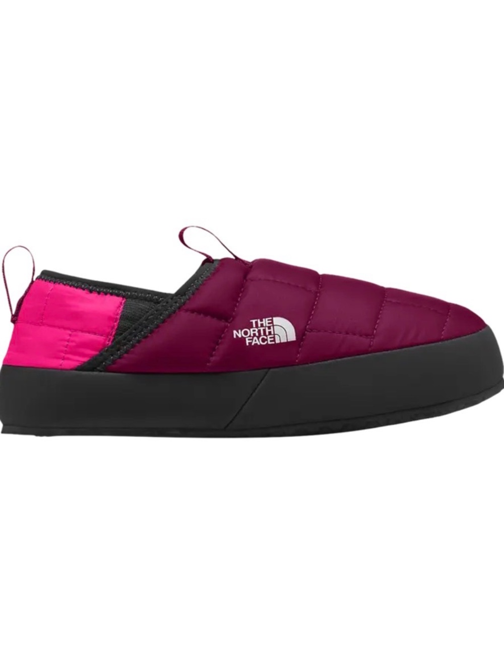 North Face Youth Thermoball Traction Mules II in Boysenberry Pink